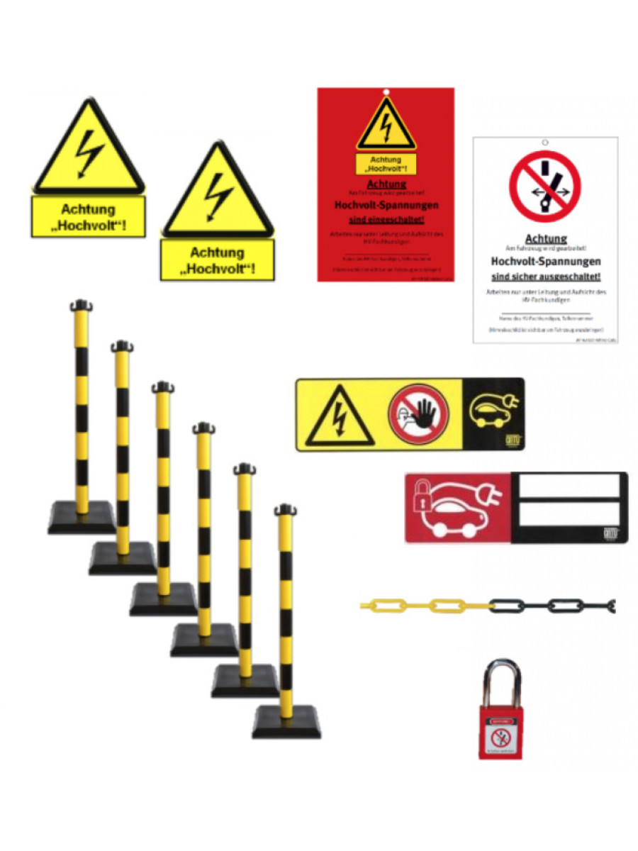 Set of Labelling, Barriers and Locking Systems (German only)