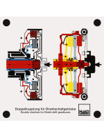Duplex clutch for direct shift transmission