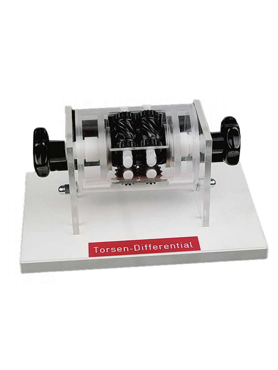 Functional model Torsen differential in plexiglass housing